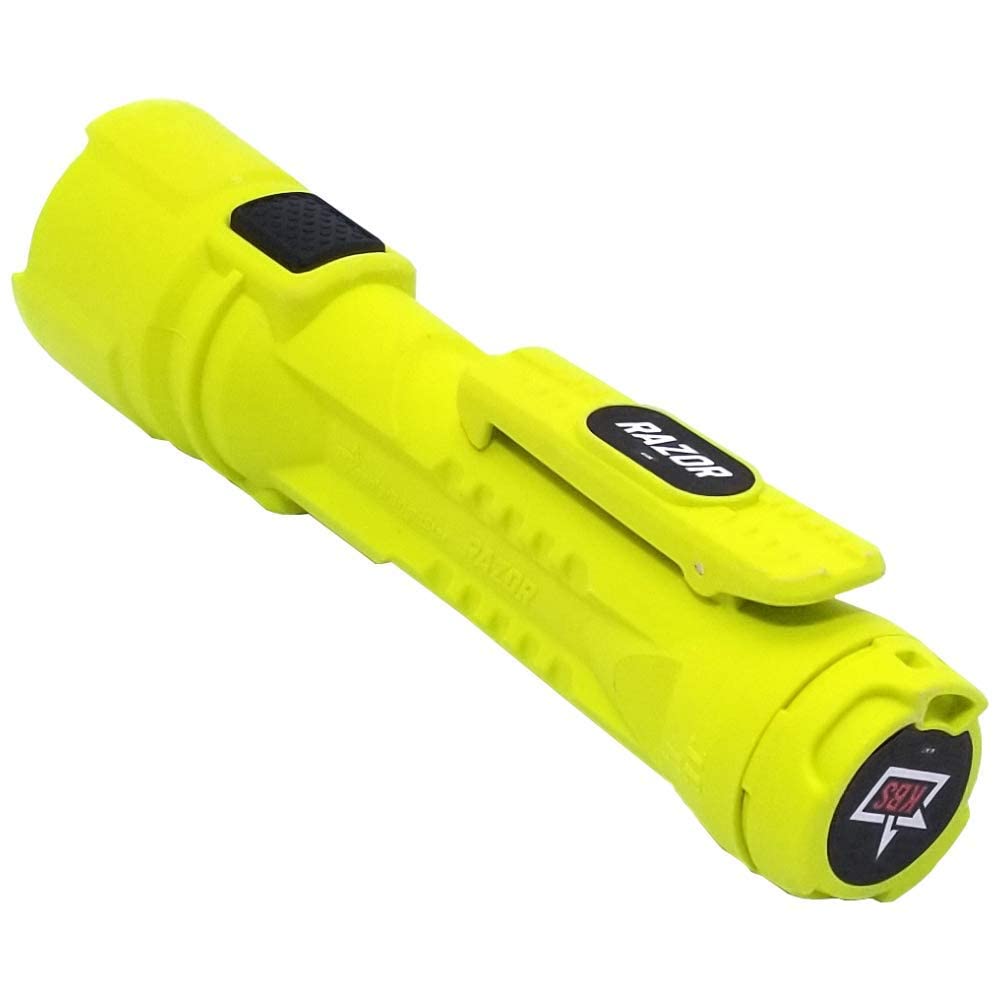 BRIGHT STAR Bright Star 60160 Razor LED Flashlight 3 AA Batteries High 325 Lumens Low 125 Lumens Single Beam Yellow