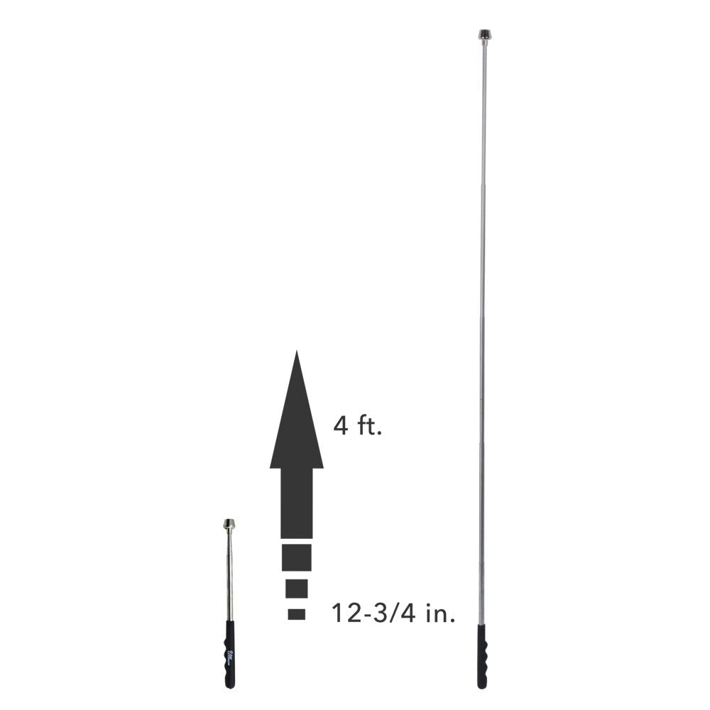 ULLMAN Ullman GM-2L Extra Long MegaMag Magnetic Pick-Up Tool, 12-3/4 to 4 Foot Extended Handle Length, 16 lbs Capacity