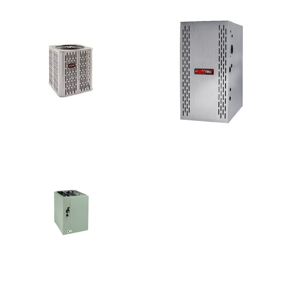 TRANE TRANE 48000 BTU R-454B 15 SEER2 Central Furnace + Coil Dual Fuel System