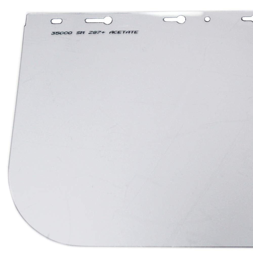 SELLSTROM Sellstrom S35000 Face Shield Replacement Window Uncoated Acetate Clear Tint