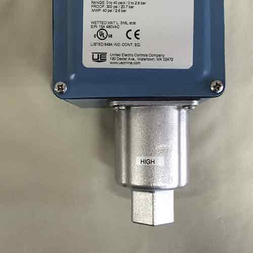 UNITED ELECTRIC CONTROLS United Electric J21K-S150B Differential Pressure Switch 1 Pack