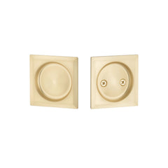 EMTEK Emtek EETPDSQU62SB Square Pocket Door Lock Satin Brass