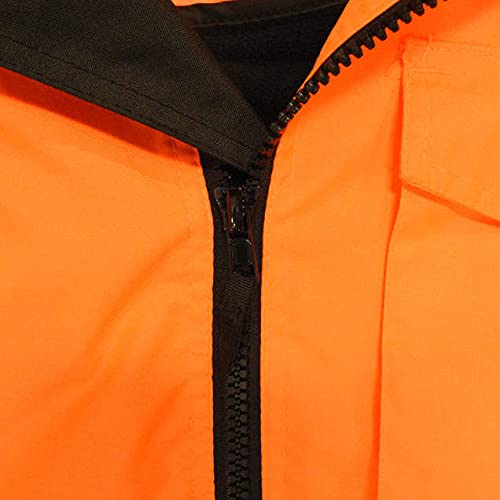 RADIANS Radians SJ110B-3ZOS-5X Class 3 Two-in-One High Visibility Bomber Safety Jacket 5X-Large Hi-Viz Orange