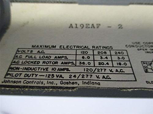JOHNSON CONTROLS Johnson Controls A19EAF-2 Duct-Mount Thermostat