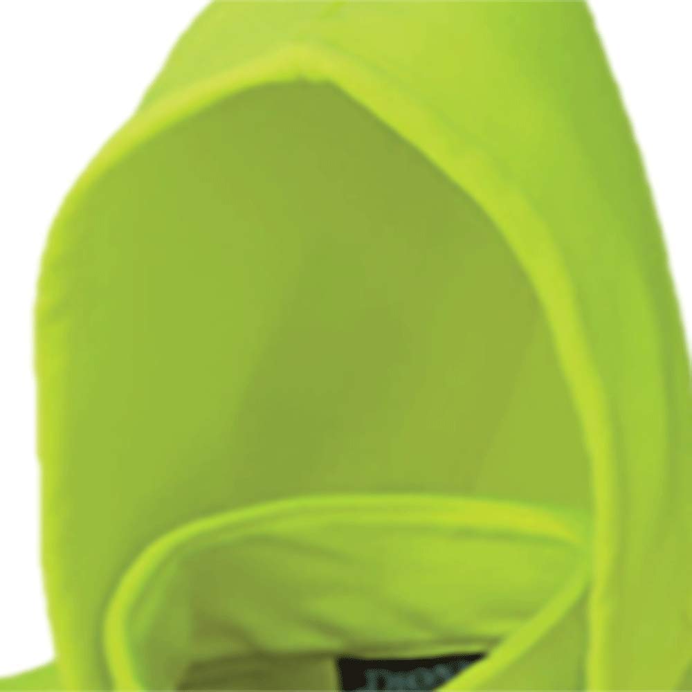PIONEER Pioneer V1060461U-L High Visibility Safety Hoodie Zipper Pockets Polyester Fleece Orange and Yellow/Green