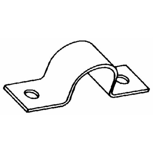 JONES STEPHENS Jones Stephens H13125 1-1/4 In. 2-Hole Pipe Strap Galvanized