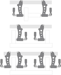 Piher 60506 Reversible Jaws Maxi-F Bar Clamp 60 cm 24 inch Capacity