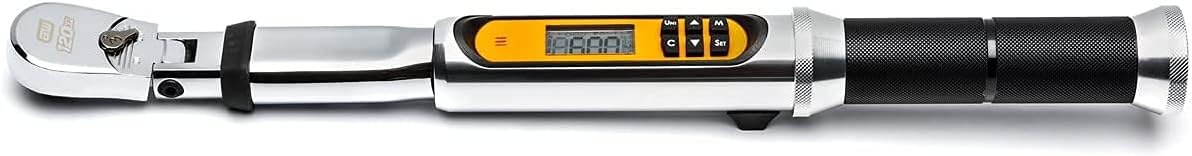 GEARWRENCH GEARWRENCH 85195 3/8 120XP Flex Head Electronic Torque Wrench with Angle, 10-100 Ft/Lbs