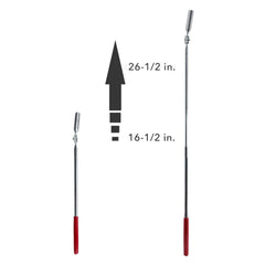 Ullman NO.21X Heavy Duty Telescopic Magnetic Pick-Up Tool with Rotating Aluminum Head (16-3/4 to 26-1/2 Extended Handle Length)