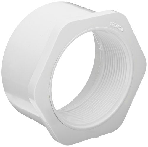SPEARS Spears 438-251 Schedule 40 White PVC Flush Style Bushing 2 x 1-1/2 Inch Spigot x FIPT