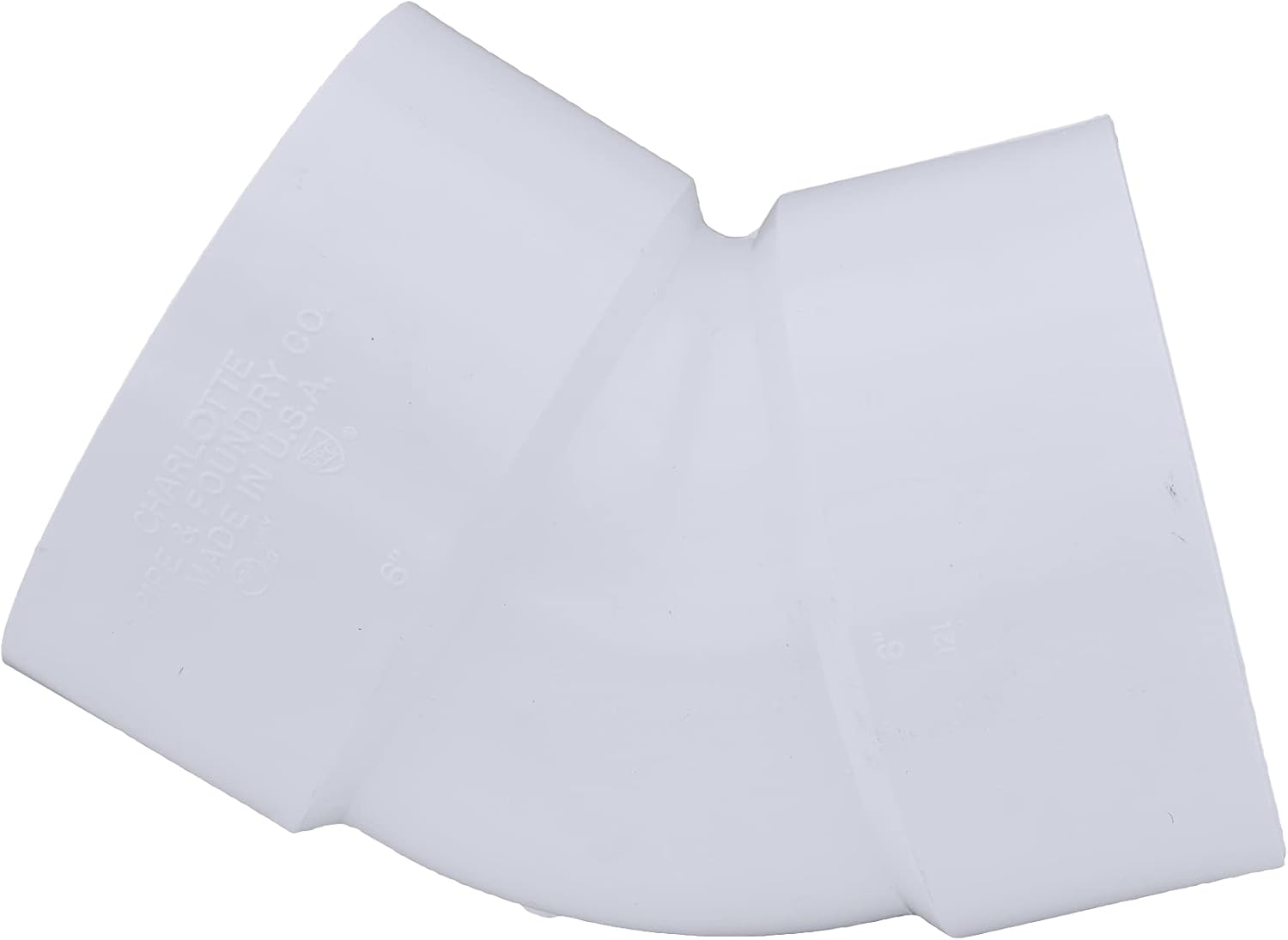CHARLOTTE PIPE Charlotte Pipe PVC 00321 1600 6 DWV 1/8 Bend Hub x Hub DWV