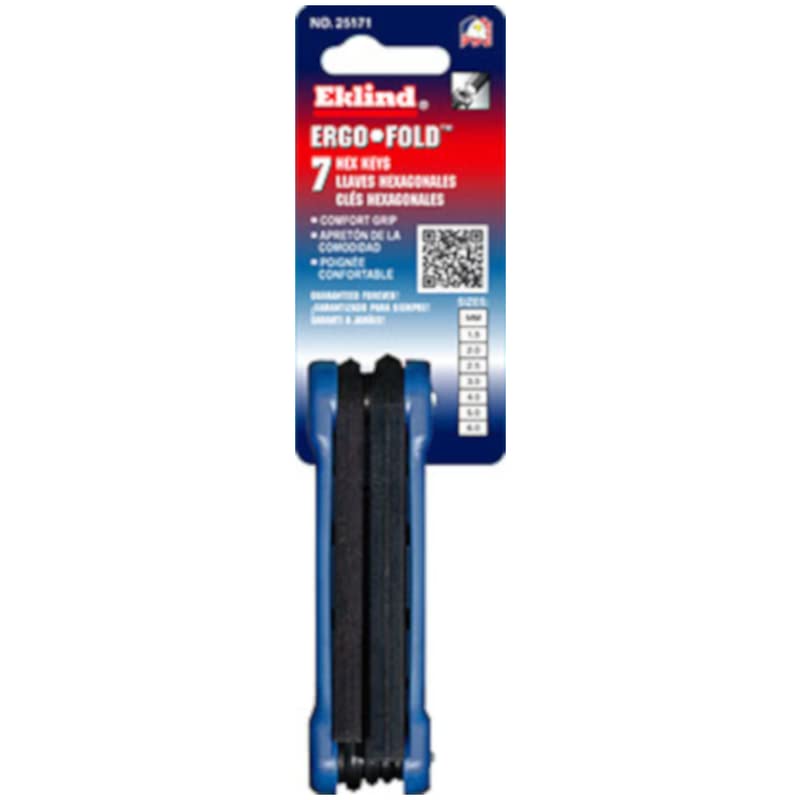 EKLIND TOOL Eklind Tool 25171 Hex Key Set, Pieces 7, M3