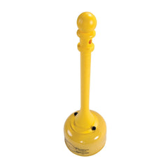 Eagle 1202 Galvanized Steel Poly Tube Cigarette Butt Receptacle, 2-1/2 Gallon Capacity, 35 Inch Height, 11 Inch Diameter, Yellow