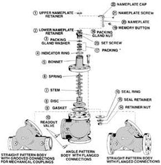 BELL & GOSSETT V51181 GAS VALVE ASSEMBLIES