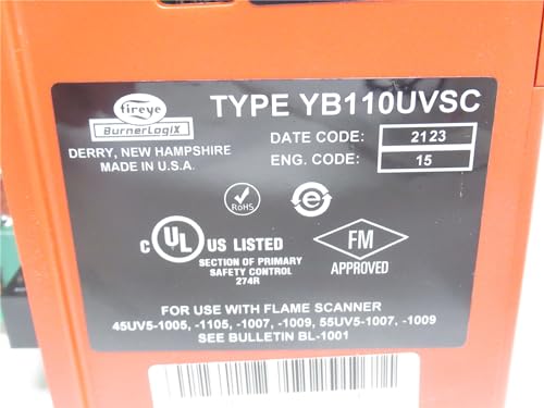 FIREYE Fireye YB110UVSC UV Self-Check Burner Control System 120V
