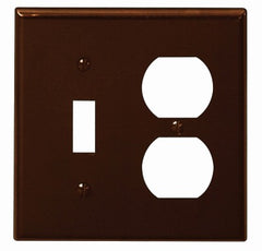 LEVITON Leviton Mfg Co 001-85005-000 Combo Wall Plate Brown 25pk