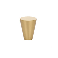 EMTEK Emtek 86261US4 Cone Cabinet Knob 1 Inch Satin Brass
