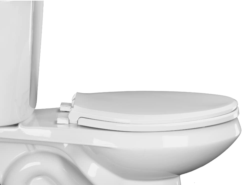 CENTOCO Centoco 3800SC-001 Toilet Seat Slow Close Elongated Plastic White