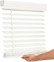 LOTUS & WINDOWARE Lotus & Windoware FCX3648WH Cordless 2-inch Faux Wood Blind 36 inches x 48 inches (1 Pack)