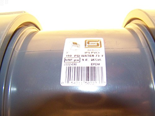 SPEARS Spears 2222-030 PVC Schedule 80 True Union Ball Check Valve, Socket, EPDM, 3-Inch