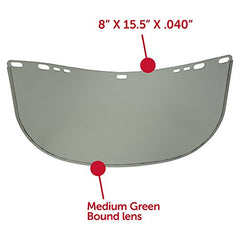 Jackson Safety 29053 F30 Acetate Face Shields Green-Medium 15 x 8
