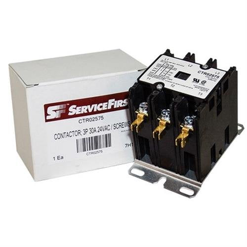 TRANE Trane CTR02575 Contactor 24 VAC Coil 3 Pole 50/60 HZ