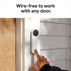Google GA01318-US Nest Doorbell Battery - Snow