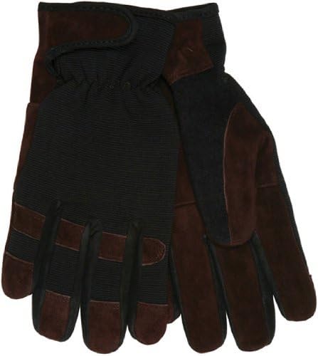 MCR SAFETY MCR Safety 920M Mechanics Economy Glove Spandex/Leather Medium Black/Brown