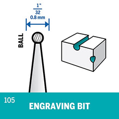 Dremel 105 Engraving Cutter 1/8 Shank
