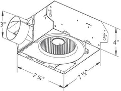 Delta Breez SLM50 50 CFM Exhaust Fan White