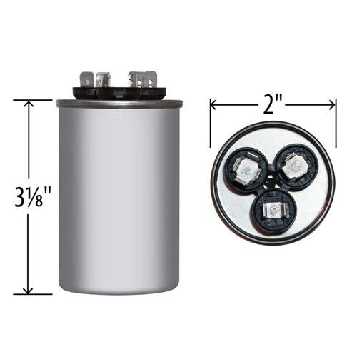 MARS MARS 12749 Dual Motor Run Capacitor 45/7.5 MFD 370V Round
