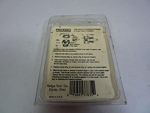 RIDGID TOOLS RIDGID 37835 Manual Threader Pipe Dies, Right-Handed, 1-Inch NPT