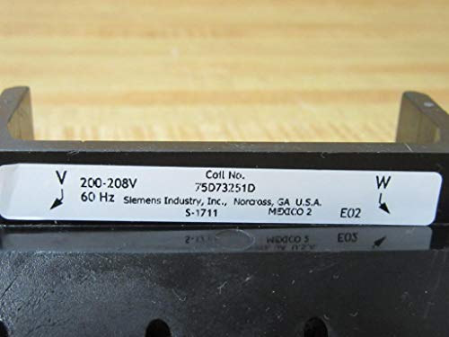 SIEMENS Siemens 75D73251D 200 to 208 VAC 60 Hz Contactor Coil