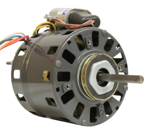 GENTEQ MOTORS Fasco D486 5 Frame Open Ventilated Permanent Split Capacitor Refrigeration Fan Motor Sleeve Bearing 1/10HP 1550rpm 115/208-230V 60Hz 2.7-1.4 amps