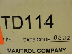 Maxitrol TD114 Remote Selector-Discharge Air 55-90F Temperature Sensor