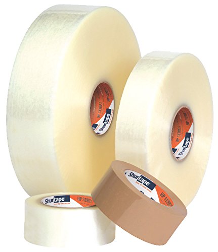SHURTAPE Shurtape 207141 Light Duty Hot Melt Packaging Tape 48mm x 50 Meters 6-Roll Pack