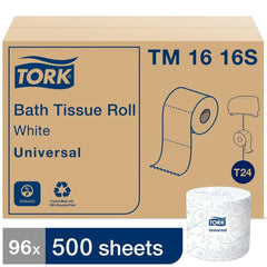 TORK Tork TM1616S Universal 2-Ply Toilet Paper 500 Sheets Roll (96/Case) SCA-TM1616