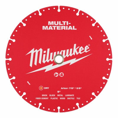 MILWAUKEE Milwaukee 49-93-9609 9 Inch Multi-material Diamond Blade 5-pack