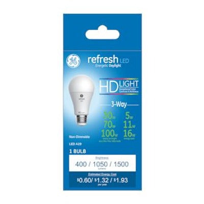 GE G E Lighting 93127691 3-way Led A19 Bulb 5/11/16W 5000K
