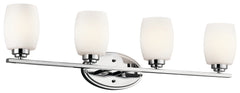 KICHLER Kichler 5099CH Eileen 4-Light Vanity Light 100W (33.75 in / 4-Light)