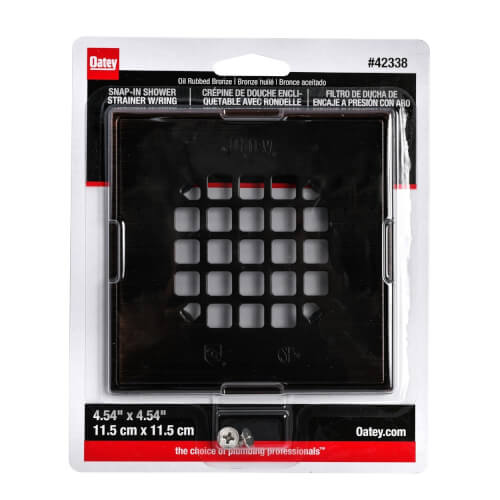 OATEY Oatey 42338 Stainless Steel Snap-In Strainer in Oil Rubbed Bronze
