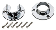 NATIONAL HARDWARE National Mfg S822-080 Chrome Closet Flange Set Heavy Duty