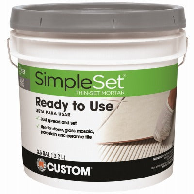 CUSTOM BUILDING PRODUCTS Custom Bldg Products CTTSG3 Pre-mixed Thin Set Mortar Gray