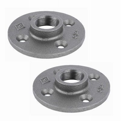 CODA RESOURCES Coda Resources Ltd 501450 Black Pipe Flange 3/4 Inch 2 Pack
