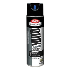 Krylon A03550007 Quik-Mark Solvent-Based General Purpose Inverted Marking Paint 17 oz Asphalt Black
