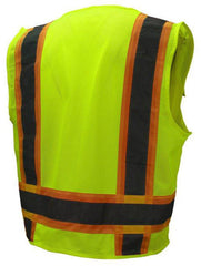 Radians SV6-2ZGM-2X Two Tone Surveyor Mesh Safety Vest Class 2 Hi-Viz Green 2XL