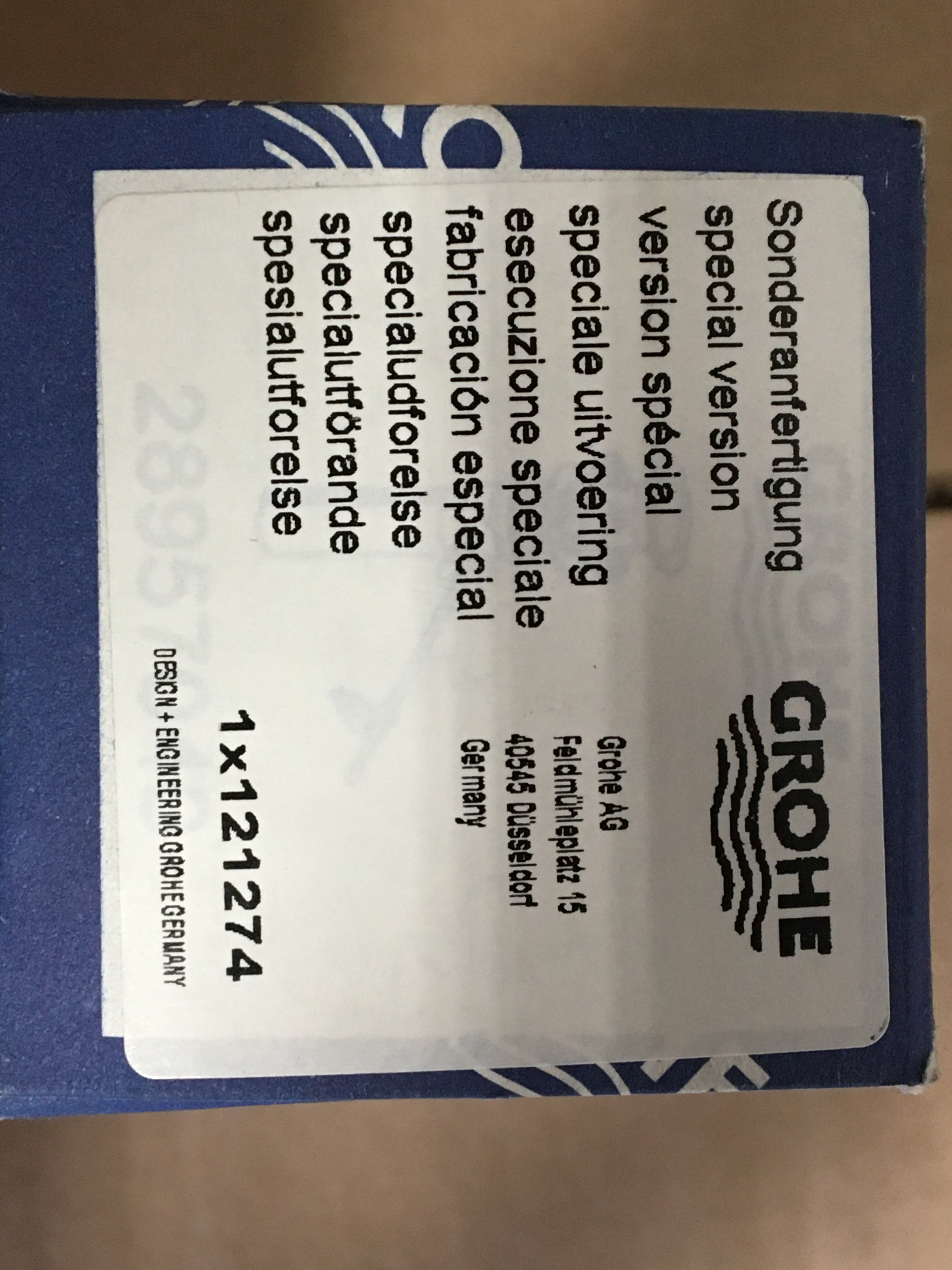 GROHE 1X121274 BATH DRAINS & PARTS