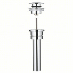 GROHE 1X121274 Starlight Chrome One-Touch Pop-Up Drain (No Overflow)