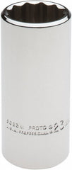 PROTO Proto J5023M Deep Hand Socket 23mm 12-point 3/8 Drive