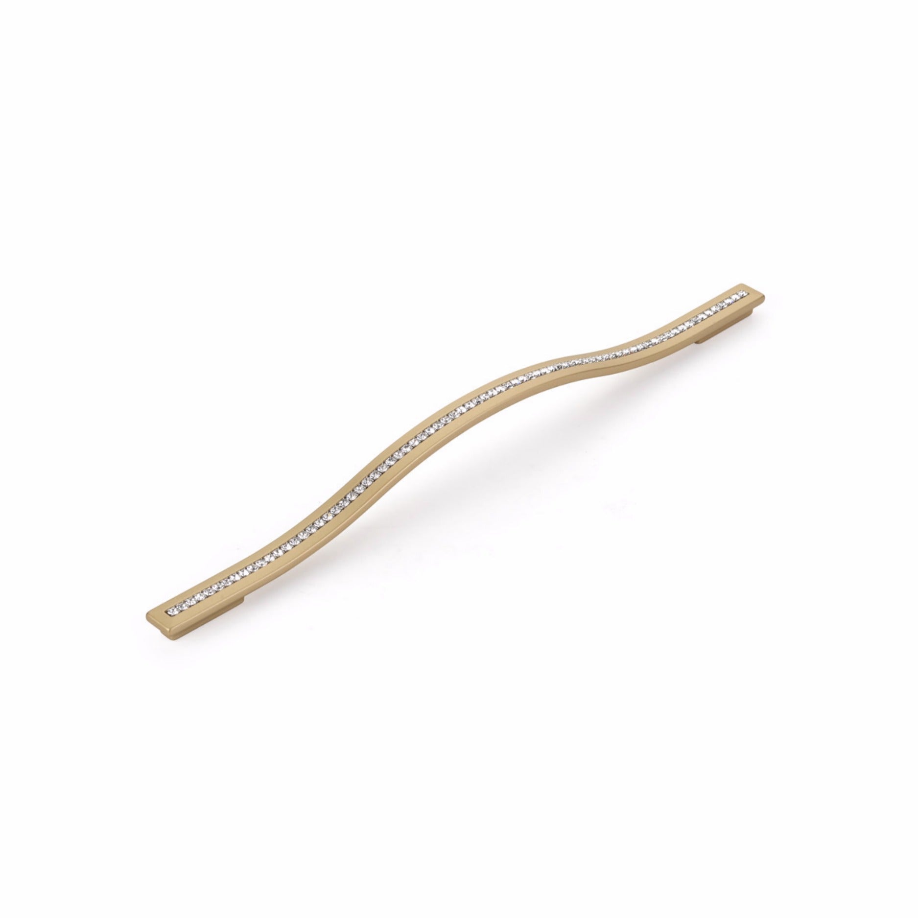 SCHAUB Schaub 303-SSB Cabinet Pull Skyevale Crystals Satin Brass